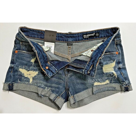 Blank NYC Womens Denim Jean Shorts SIZE 25 BUNDLE Distressed Raw‎ Hem 2 PAIR! - Picture 4 of 16